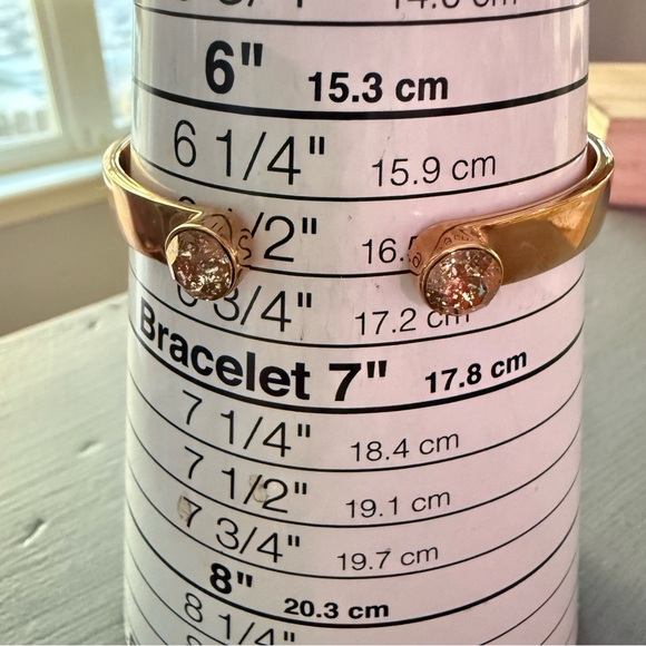 Kate Spade Rose gold Tone Hinged Bangle Bracelet - Picture 3 of 8